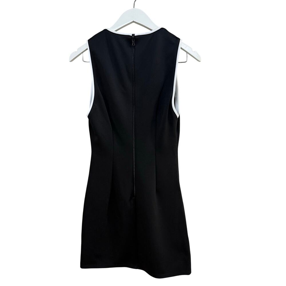ALICE + OLIVIA Edris Contrast-Trim Sleeveless Minidress - Picture 8 of 10